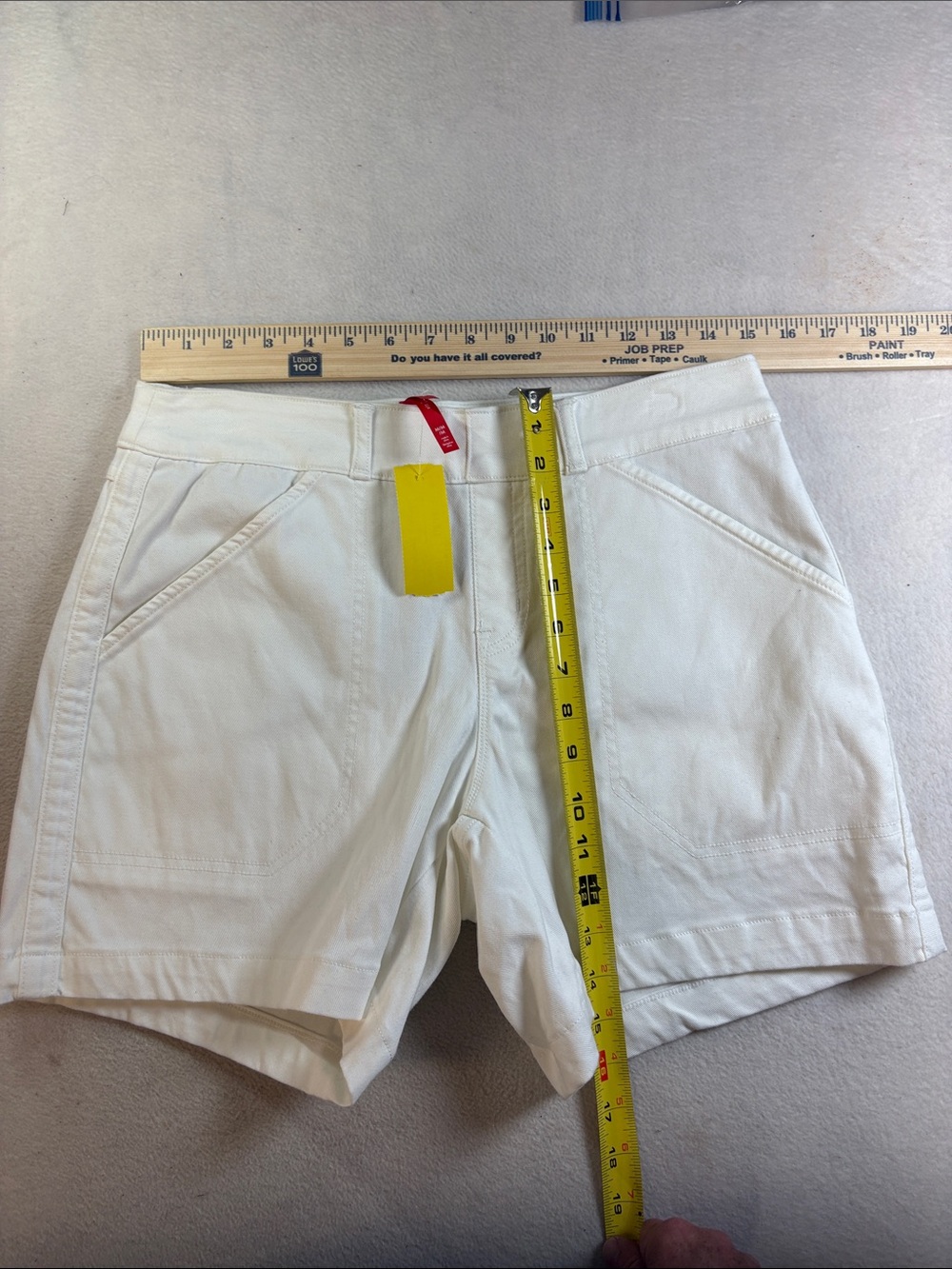SPANX Cream High Waist Women's Shorts
